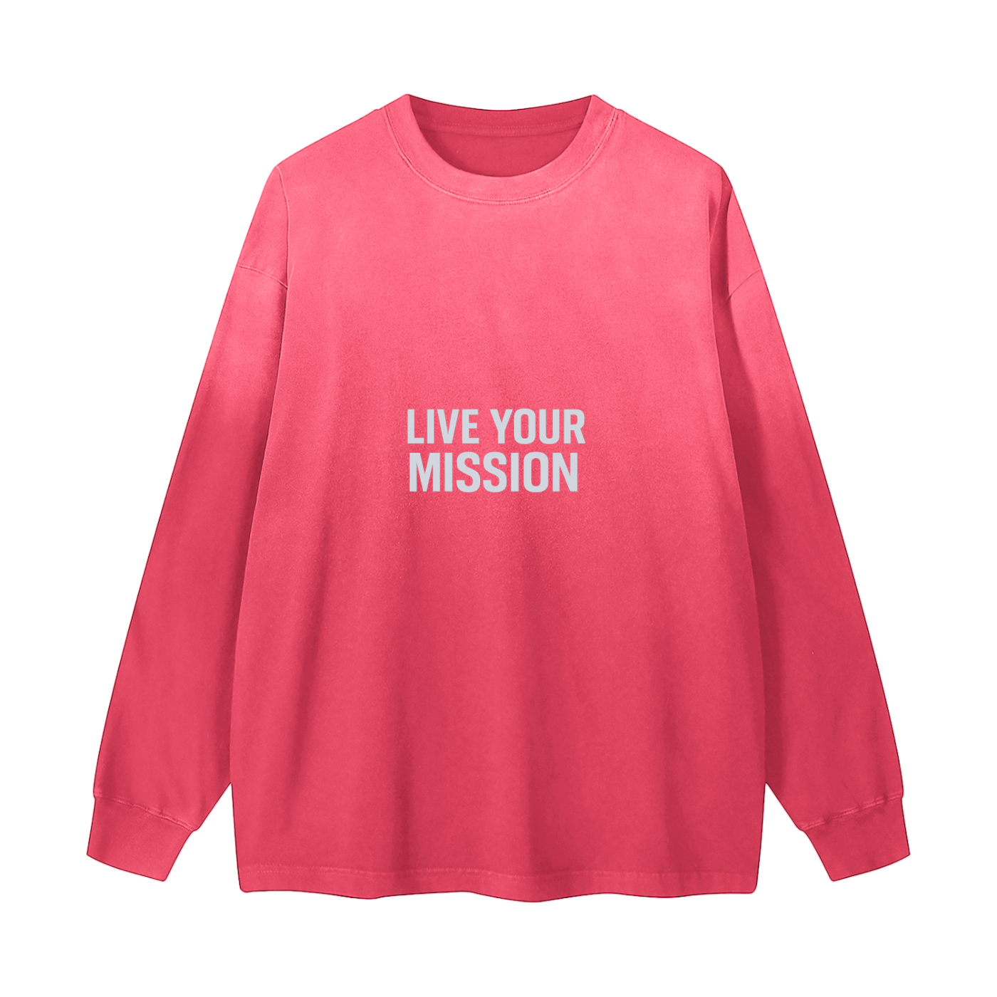 Gradient Washed Long Sleeve T-Shirt