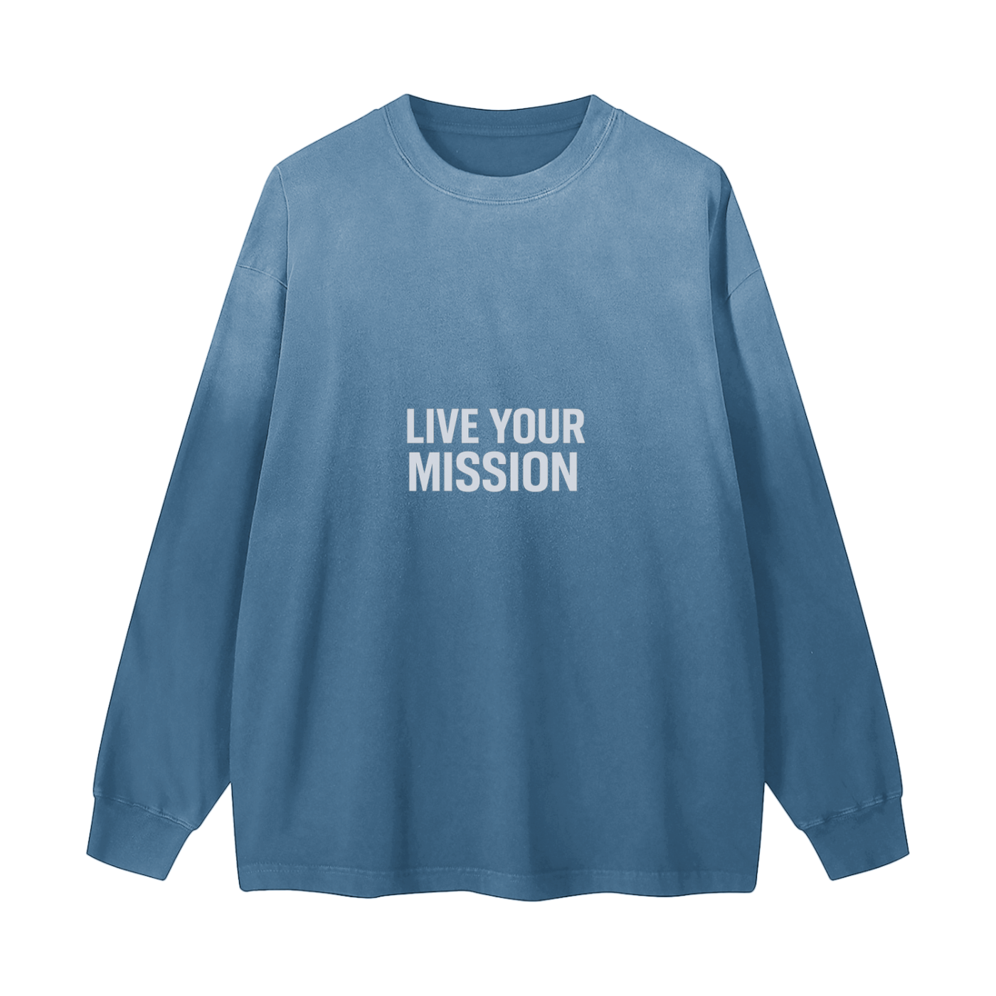 Gradient Washed Long Sleeve T-Shirt