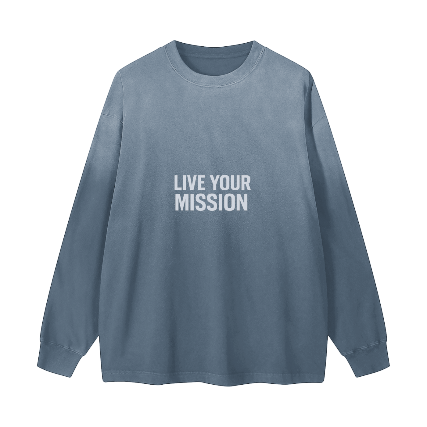 Gradient Washed Long Sleeve T-Shirt