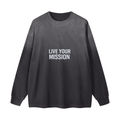 Gradient Washed Long Sleeve T-Shirt