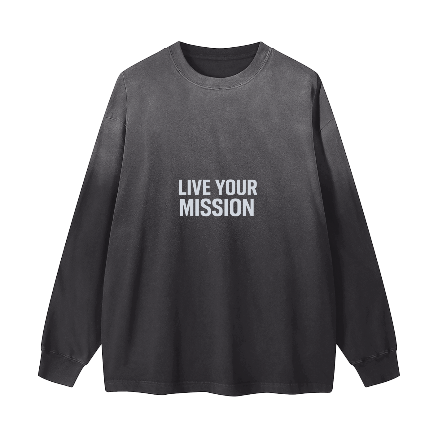Gradient Washed Long Sleeve T-Shirt